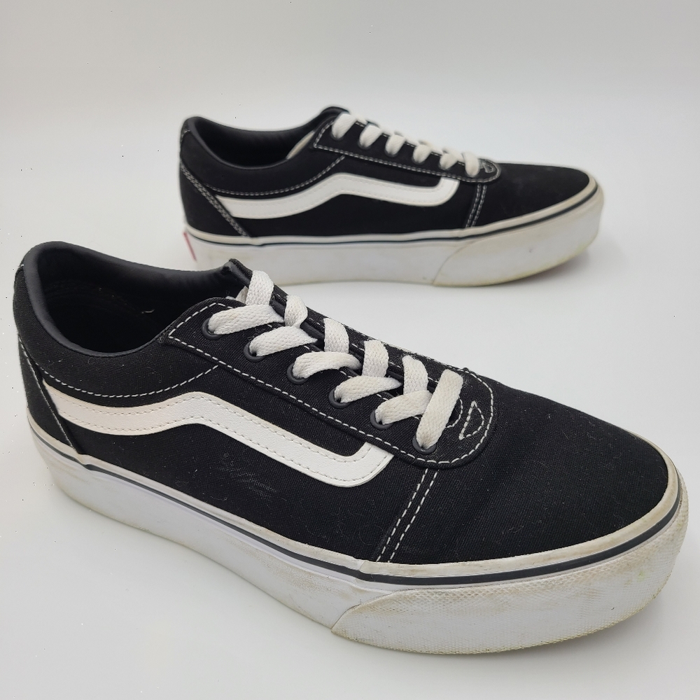 Vans Old Skool Sk8 Low Platform 751505 Missy Size 5 Sneakers Black